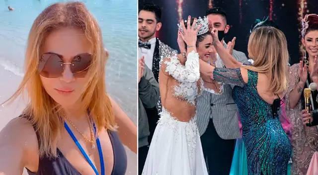 Gisela Valcárcel se muestra feliz tras salir del país.