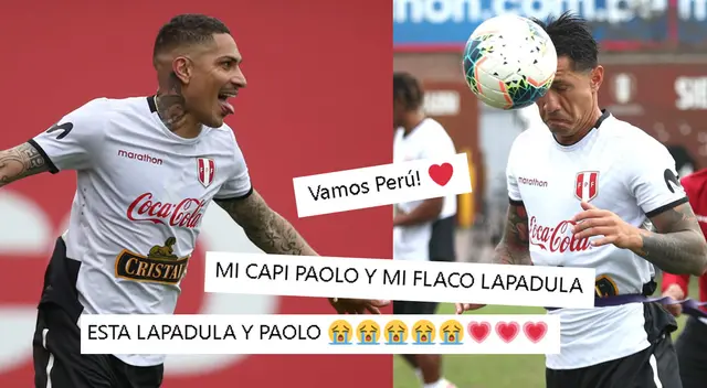 Paolo Guerrero y Gianluca Lapadula llamaron la atención en las redes sociales. Paolo Guerrero y Gianluca Lapadula llamaron la atención en las redes sociales.