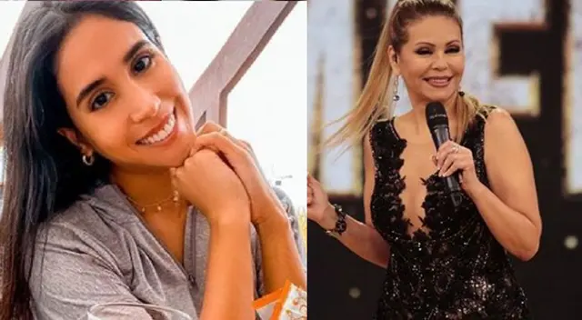 Melissa Paredes halaga a Gisela Valcárcel.