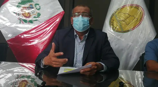 Gobernador regional de Tumbes anuncia vacunatón para personas mayores de 35 años con más de 50 mil dosis