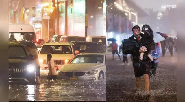 Nueva York vive una crítica situación debido a las intensas lluvias provocadas por el huracán Ida.