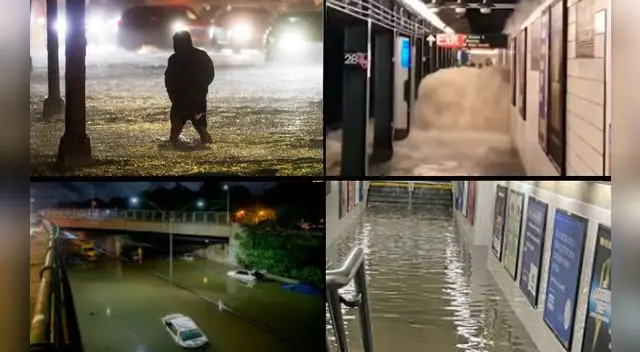 Las impactantes imágenes de Nueva York en medio de las fuertes inundaciones por huracán Ida. Las impactantes imágenes de Nueva York en medio de las fuertes inundaciones por huracán Ida.