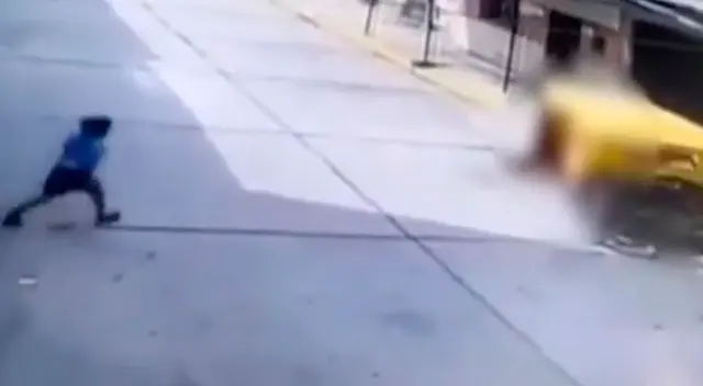 Niña salva de morir tras ser atropellada en Piura.