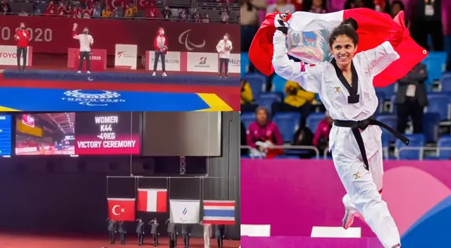 Himno Nacional del Perú se escuchó en Tokio 2020 gracias a Angélica Espinoza.