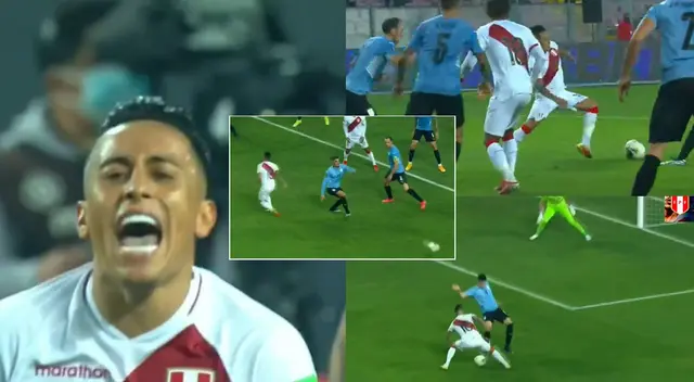 Christian Cueva tuvo en sus pies la posibilidad de poner el 2-1 para la selección peruana.