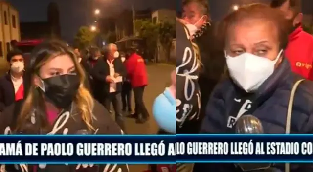 Alondra García Miró y Doña Peta en el Estadio Nacional.