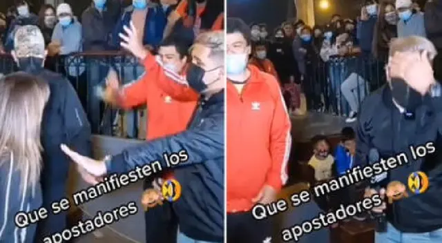 ¡No pierden la fe! Perú y Uruguay juegan por las Eliminatorias y las apuestas no faltaron.