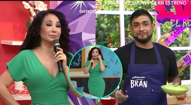 Janet Barboza le pidió a Brandon, un cocinero invitado a América Hoy, que por favor