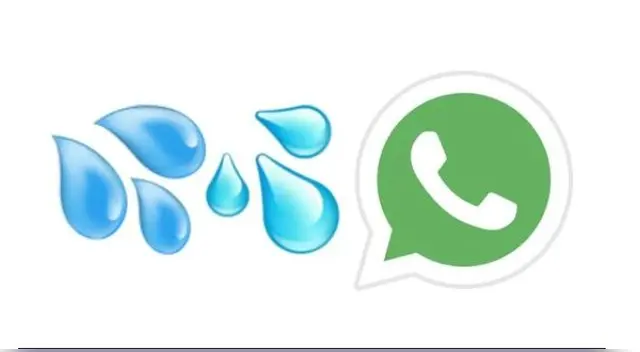 Emoji de las gotas de WhatsApp Emoji de las gotas de WhatsApp