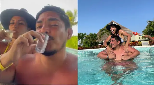 Allison Pastor y Erick Elera disfrutan de su viaje a Cancún.