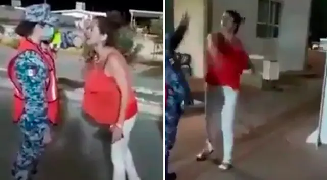 La mujer fue detenida tras agredir y golpear a la militar en el Puesto Militar de Seguridad Estratégico Querobabi. La mujer fue detenida tras agredir y golpear a la militar en el Puesto Militar de Seguridad Estratégico Querobabi.