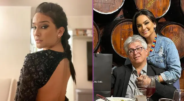 Daniela Darcourt celebra el cumpleaños su padre.