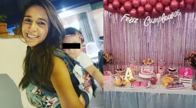 Verónica Linares celebra el primer año de Antonia. Verónica Linares celebra el primer año de Antonia.