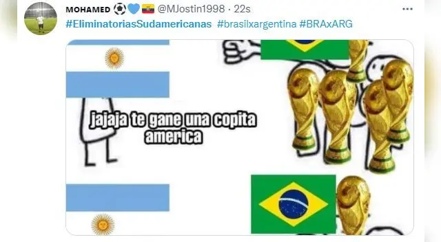 Escándalo en Brasil vs. Selección Argentina: los mejores memes que circulan en las redes sociales Escándalo en Brasil vs. Selección Argentina: los mejores memes que circulan en las redes sociales