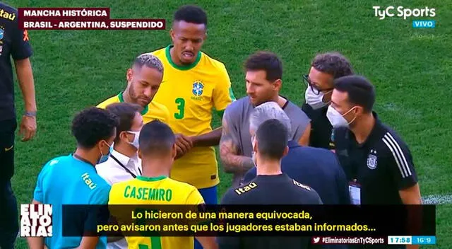 Delegado de la selección de Brasil le comentó a Lionel Messi y Scaloni que Anvisa lo hizo de una forma incorrecta. | FUENTE: TyC Sports.   