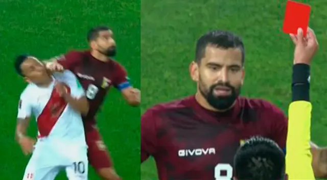 Tomás Rincón recibe tarjeta roja