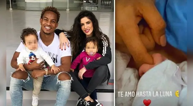 André Carrillo y su esposa Suhailla Jade presentan a su recién nacido