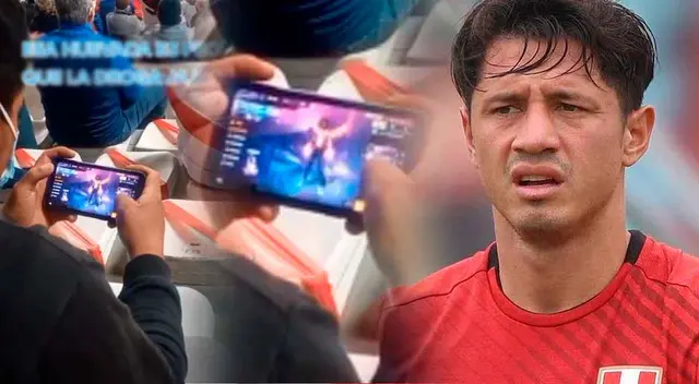 Gianluca Lapadula dejó todo en la cancha, pero hubo unos que se perdieron esos momentos por jugar Free Fire.