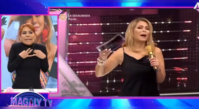 Magaly Medina critica vestido de Gisela Valcárcel Magaly Medina critica vestido de Gisela Valcárcel