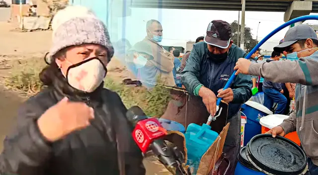 Vecina pide a Sedapal llevar agua a todos los vecinos de San Juan de Lurigancho ante el corte del servicio.