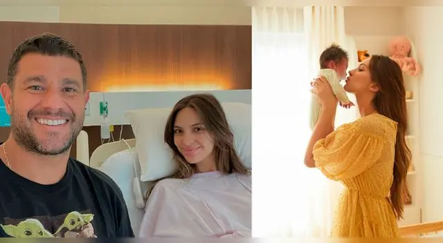 Natalie Vértiz celebra el primer mes de su segundo hijo con Yaco.