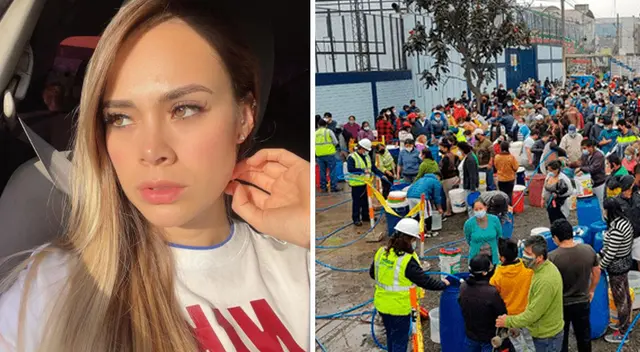 Jossmery Toledo se queja por falta de agua tras aniego en San Juan de Lurigancho. Jossmery Toledo se queja por falta de agua tras aniego en San Juan de Lurigancho.