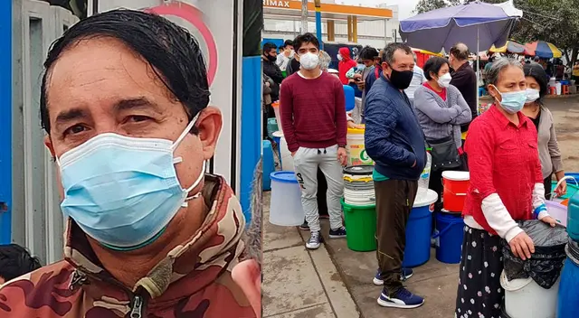 Alcalde de San Juan de Lurigancho indignado por falta de agua Alcalde de San Juan de Lurigancho indignado por falta de agua