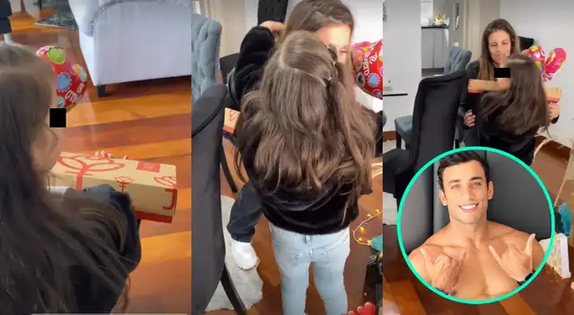 Said Palao llevó a la pequeña Caetana a la celebración del cumpleaños 33 de su novia Alejandra Baigorria, y compartieron un momento familiar.
