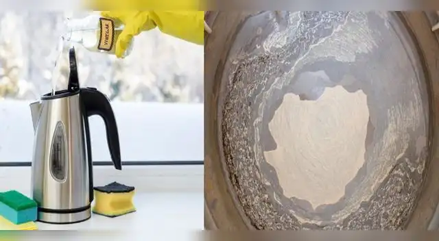 El vinagre es un excelente limpiador de sarro.