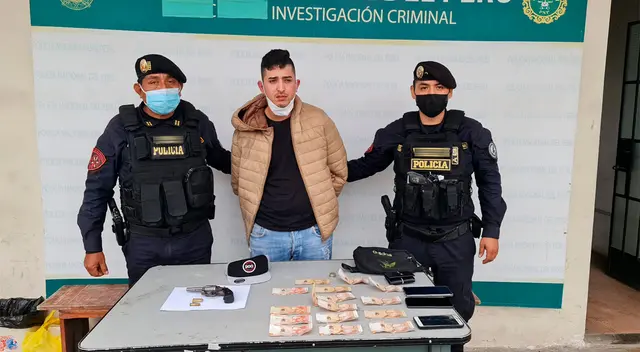 Personal de Águilas Negras lograron detener al delincuente. Personal de Águilas Negras lograron detener al delincuente.