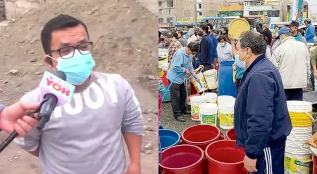 Chikiplum contó la desgracia que vive en San Juan de Lurigancho tras el aniego que no le permite tener agua, y denunció a algunos conductores de cisternas.