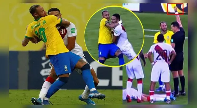 El fuerte golpe que le propinó Neymar a Callens y que el VAR ignoró durante el Perú-Brasil. El fuerte golpe que le propinó Neymar a Callens y que el VAR ignoró durante el Perú-Brasil.
