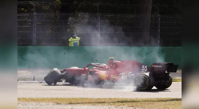 Rondó la tragedia en circuito de Monza. Piloto español Sainz tuvo accidente.