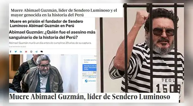 Estas fueron las reacciones de los medios internacionales tras muerte de Abimael Guzmán.