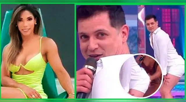 Gino Pesaressi fue sorprendido por un 'manazo' de Karen Dejo en En Boca de Todos. Gino Pesaressi fue sorprendido por un 'manazo' de Karen Dejo en En Boca de Todos.