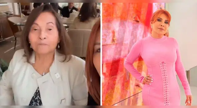 Magaly Medina celebra el cumpleaños de su mamita.