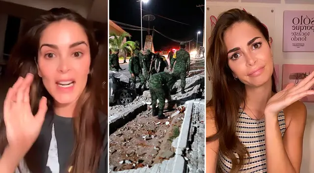 Laura Spoya se mostró angustiada por tormenta en México.