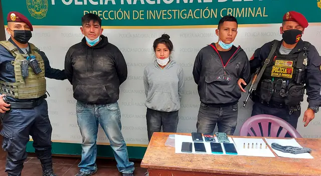 PNP detuvo a tres sujetos conformadas por una mujer. PNP detuvo a tres sujetos conformadas por una mujer.