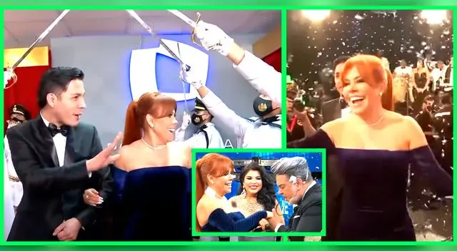 Magaly Medina fue recibida en el set de Andrés Hurtado por todo lo alto.