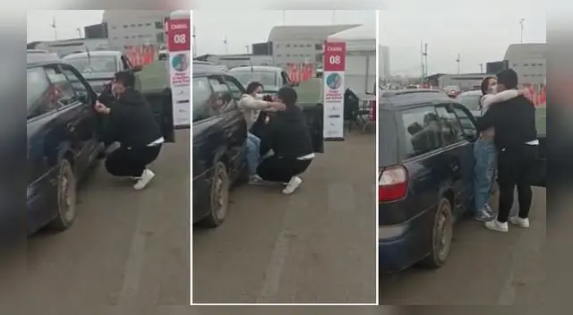 ¡Lindos! Una joven acudió a vacunarse contra el COVID-19 y su pareja le pidió matrimonio.