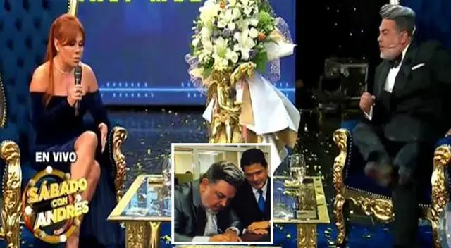 Magaly Medina revela que Andrés Hurtado firmó con canal mexicano.