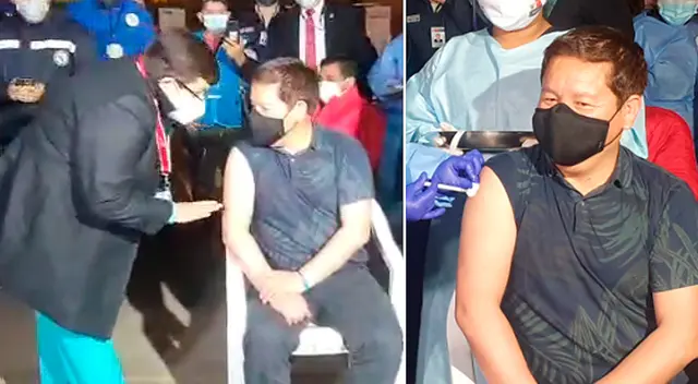 Premier se mostró nervioso al recibir vacuna Sinopharm. Premier se mostró nervioso al recibir vacuna Sinopharm.