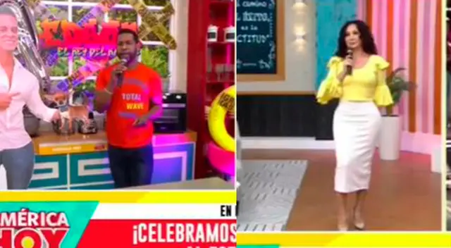 Giselo calla a Janet Barboza por hablar de baile. Giselo calla a Janet Barboza por hablar de baile.