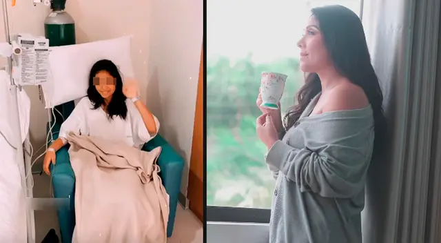 Tula Rodríguez feliz junto a su hija tras operación. Tula Rodríguez feliz junto a su hija tras operación.