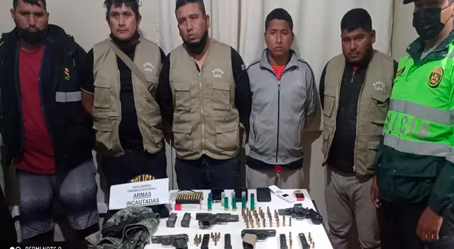 Los detenidos y lo incautado