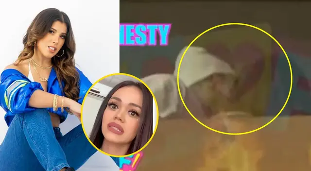 Yahaira Plasencia y Nesty ampayado en apasionado beso.