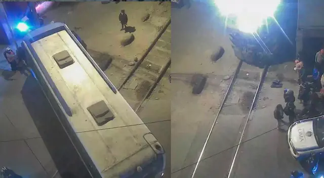 serenos evitaron que tren choque contra un bus serenos evitaron que tren choque contra un bus