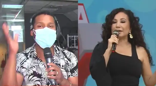 Edson Dávila llegó al switcher de América Hoy y sorprendió al mutear a Janet Barboza, para luego echarla de la conducción.