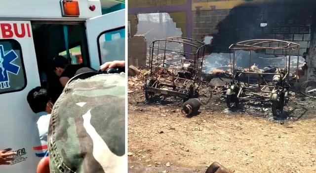 De acuerdo al jefe del COER, Miguel Cardozo, el siniestro habría ocurrido a las 10:00 de la mañana y habría sido producto de la explosión de una bomba de abastecimiento de gas.