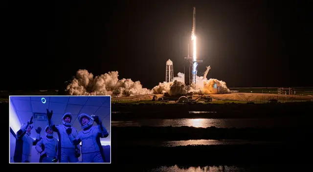 Misión Inspiration4, conformada únicamente por civiles, despegó con éxito este miércoles.